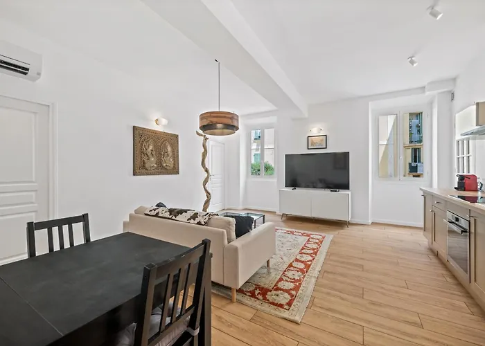 公寓 Le Cap, 3p Renove, Coeur Vieille Ville, Avec Parking Public Interparking Sablettes 芒通