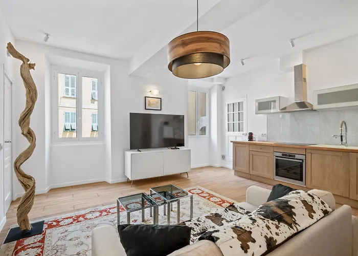 Le Cap, 3p Renove, Coeur Vieille Ville, Avec Parking Public Interparking Sablettes 公寓 芒通